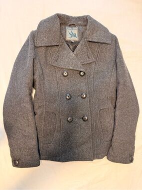 I. Spiewak & Sons - Gray Double-Breasted Women's Peacoat Jacket - Size. M